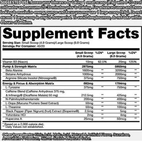 Rótulo Venom Dragon Pharma | iPUMP Suplementos