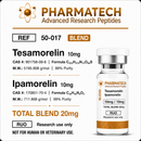 Tesamorelin + Ipamorelin Blend 20mg + Água Bacteriostática  - PharmaTech