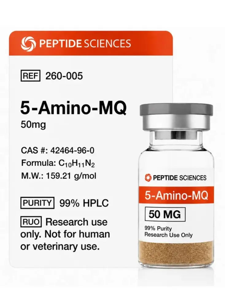 5-Amino-1MQ 50mg (Liofilizada) com Água Bacteriostática
