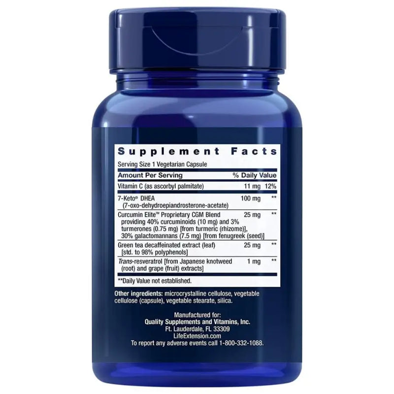 7-Keto DHEA 100mg (60) - Life Extension - Frete grátis