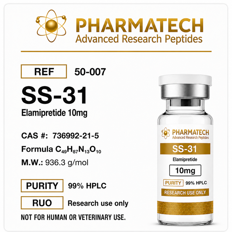 SS-31 10mg (Liofilizada) + Água Bacteriostática - PharmaTech