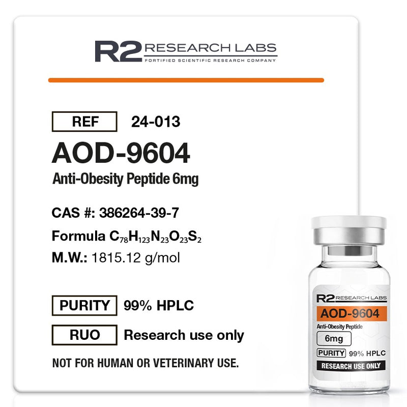 AOD9604 6mg Lifiolizada - R2 Research Labs