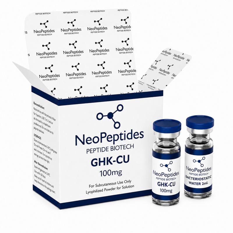 GHK-CU 100mg com Água Bacteriostática - NeoPeptides