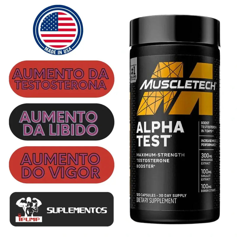 Alpha Test (120) - Muscletech | iPUMP Suplementos