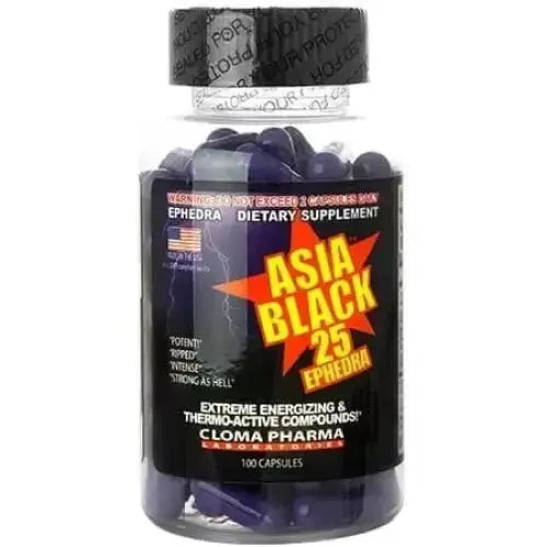 Asi4a Black 25 EPH (100 Capsulas) – Cloma Pharma - TERMOGENICO