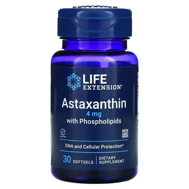 Astaxantina com Fosfolipídios 4 mg (30) - Life Extension