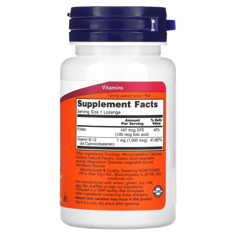 B-12 1000 mcg (100) - Now Foods - Vitamina