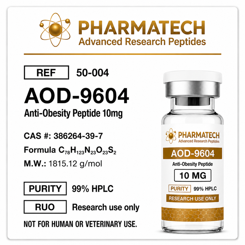 AOD-9604 10mg (Liofilizada) + Água Bacteriostática - PharmaTech
