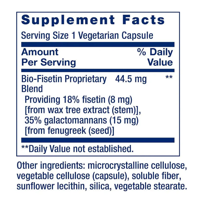 Bio Fisetin (30 Vegetarian Capsules) Life Extension Frete