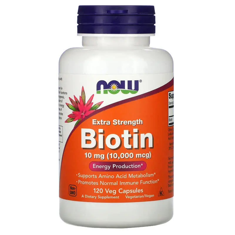 Biotina 10000mcg (120) - Now Foods - Vitamina