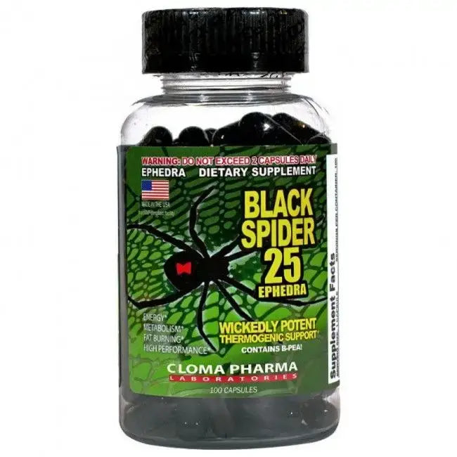 Bl4ack Spid3er 25 EPH (100 Capsulas) – Cloma Pharma - TERMOGENICO