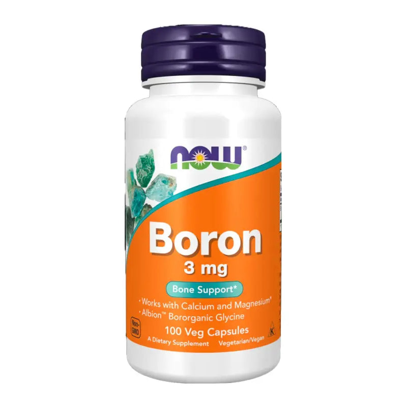 Boro 3mg (100 Veg Capsules) - Now Foods - Frete grátis