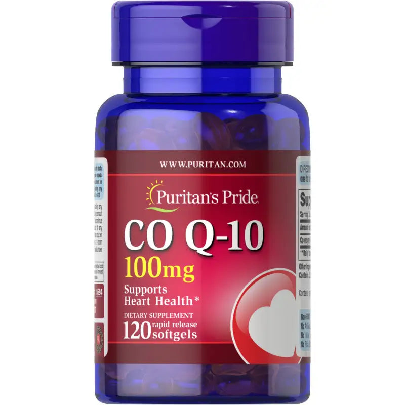 Coenzima Q-10 100mg COQ10 Q-SORB™ (120) - Puritan - ANTIOXIDANTE