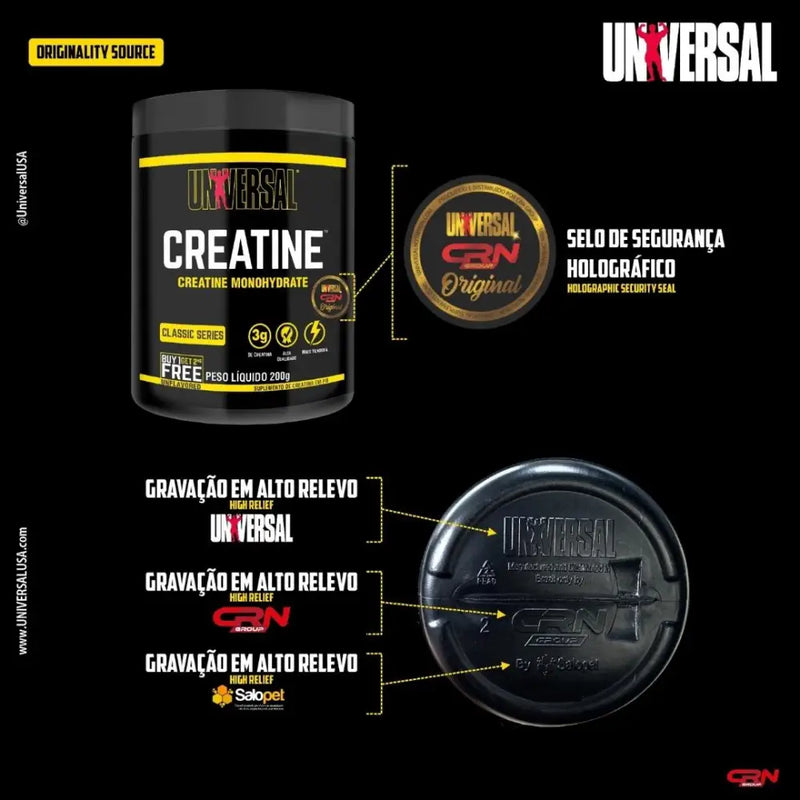 Creatina Monohidratada (200g) - Universal Nutrition - Vitamina