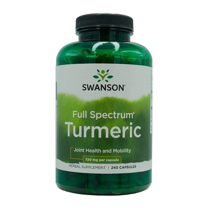 Curcuma Longa Turmeric 720mg (240 Caps) - Swanson - Articulacao