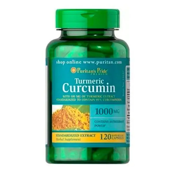 Curcumin Turm3eric 1000mg (120 Caps) - Puritan’s Pride - NATURAL