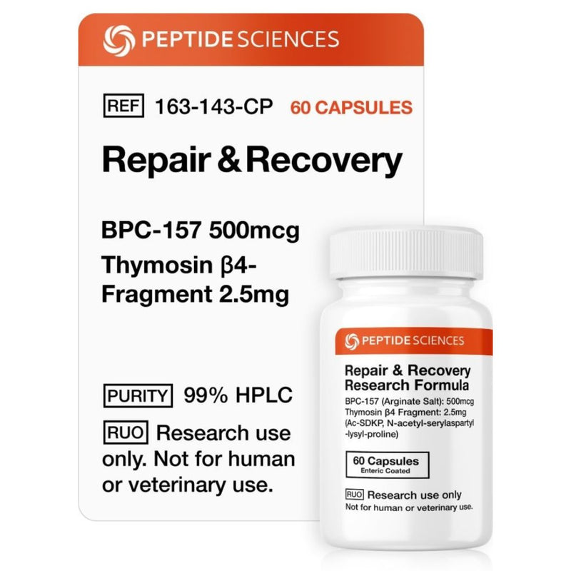 Repair and Recovery (Stable BPC-157 Arginate, Thymosin Beta-4 Frag) - Peptide Sciences