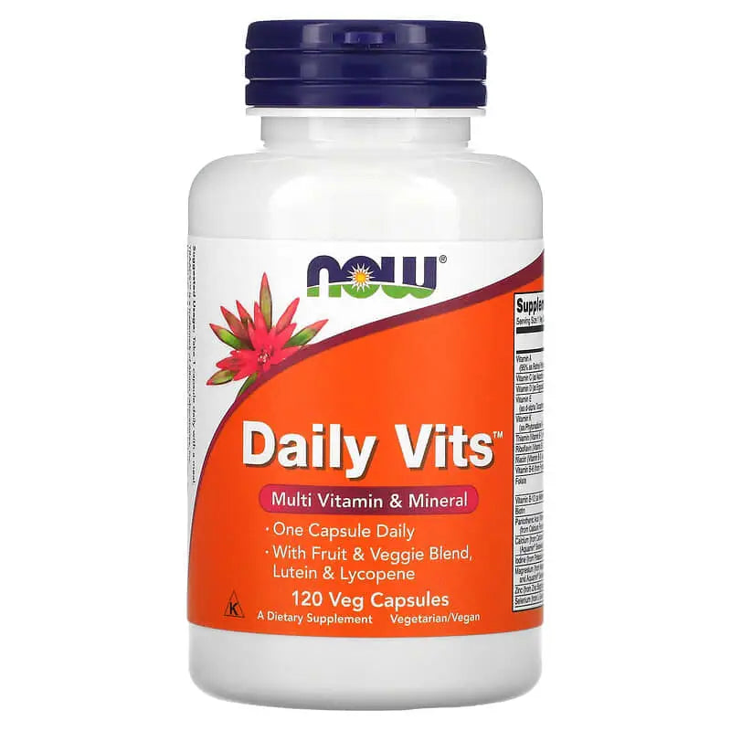 Daily Vits Multivitamínico e Minerais (120) - Now Foods - MULTIVITAMINICO