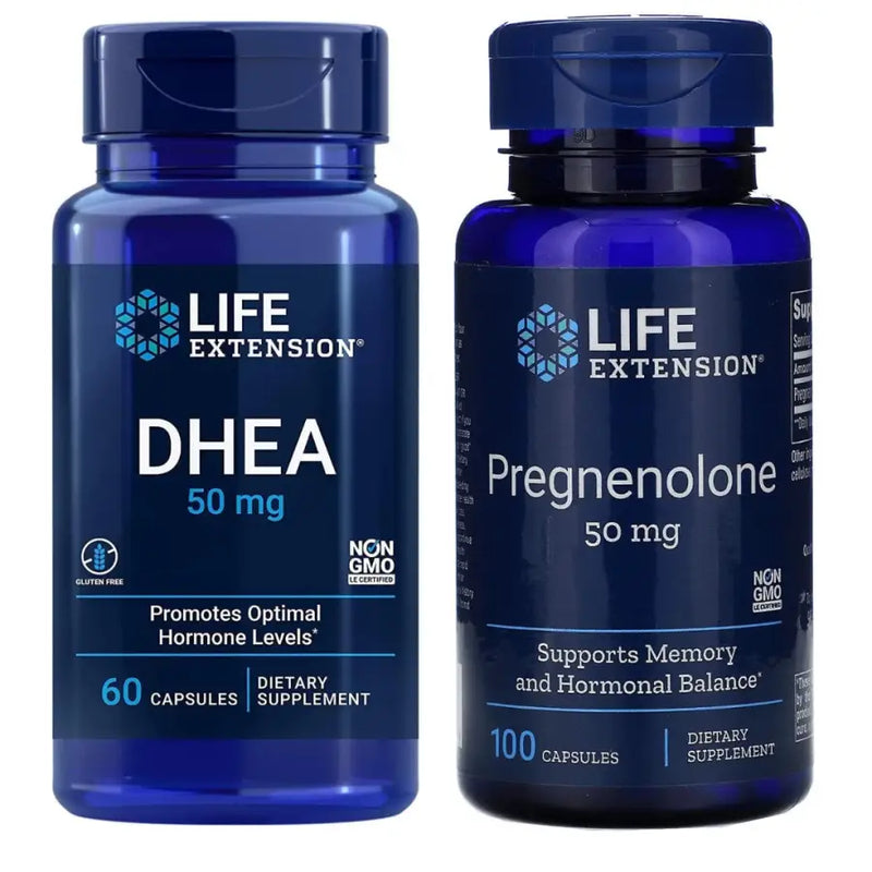 DHEA 50mg + Pregnenolone - Life Extension