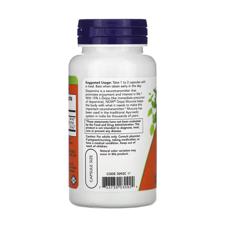 Dopa Mucuna (90) - Now Foods - Vitamina