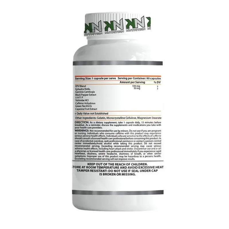 EPH 50mg (60 Capsulas) - KN Nutrition - TERMOGENICO