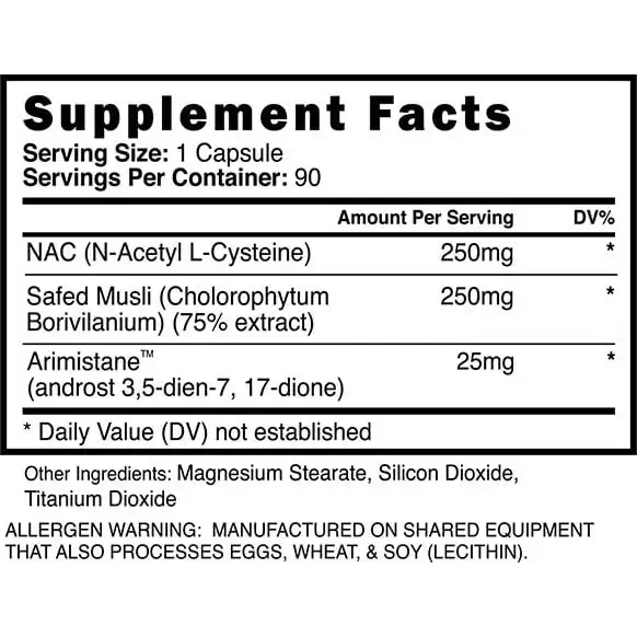 Er4adicat3e A4rimist4ane (90 Capsules) Estroogen Blocker - Blackstone Labs - Terapia Pós Ciclo