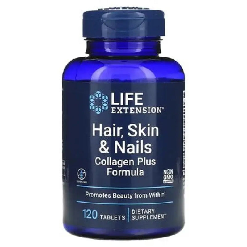 Hair Skin & Nails Collagen Plus (120) Life Extension Frete
