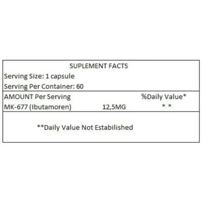 Ibut4amor3en MK9677 12.5mg (60 Capsulas) - Dragon Elite - SARM