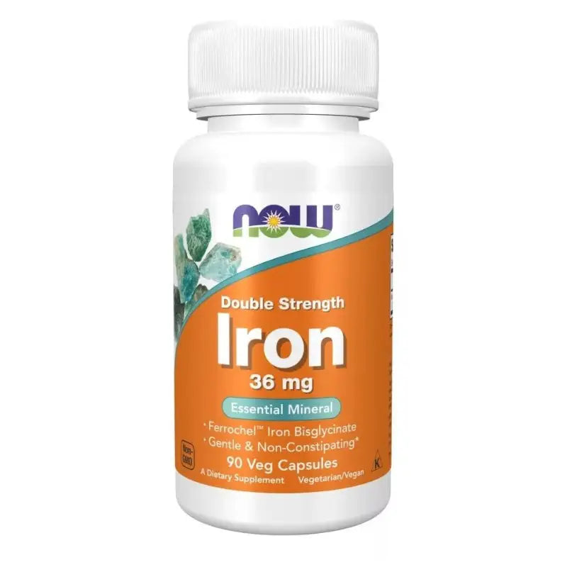 Iron Double Strength 36mg (90) - Now Foods