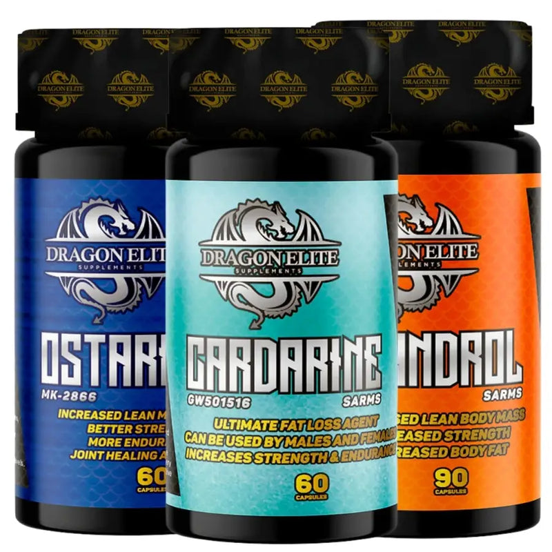 Kit Ostarine + Cardarine + Ligandrol - Dragon Elite