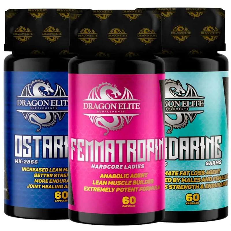 Kit Ostarine + Femmatropin + Cardarine - Dragon Elite | iPUMP Suplementos