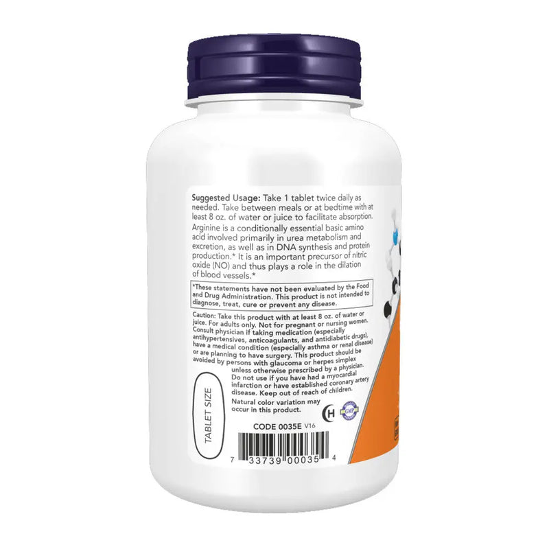 L-Arginine - L-Arginina 1000mg (120) - Now Foods - Vitamina