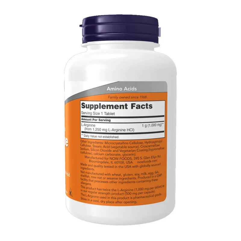 L-Arginine - L-Arginina 1000mg (120) - Now Foods - Vitamina