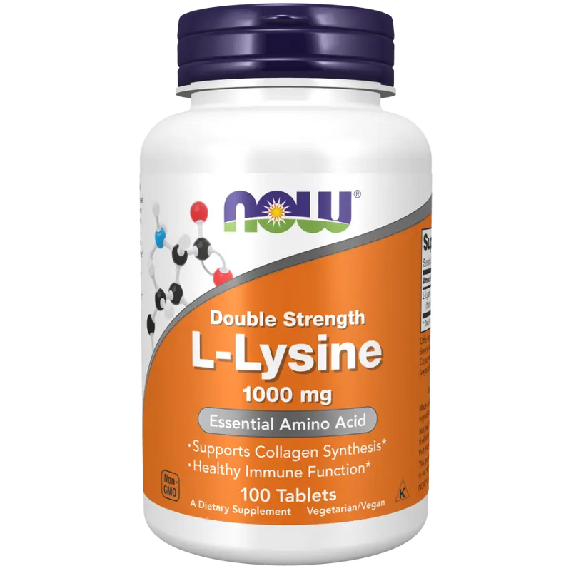 L-Lysine 1000mg (100) - Now Foods - Vitamina