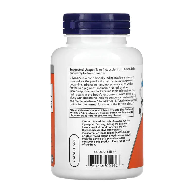 L-Tyrosine 500mg (120) - Now Foods