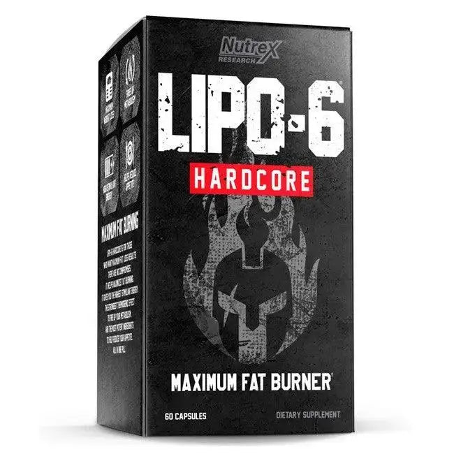 Lip0o 6 Bl4ack Hardcore UC (60 Capsulas) - Nutrex Research - TERMOGENICO