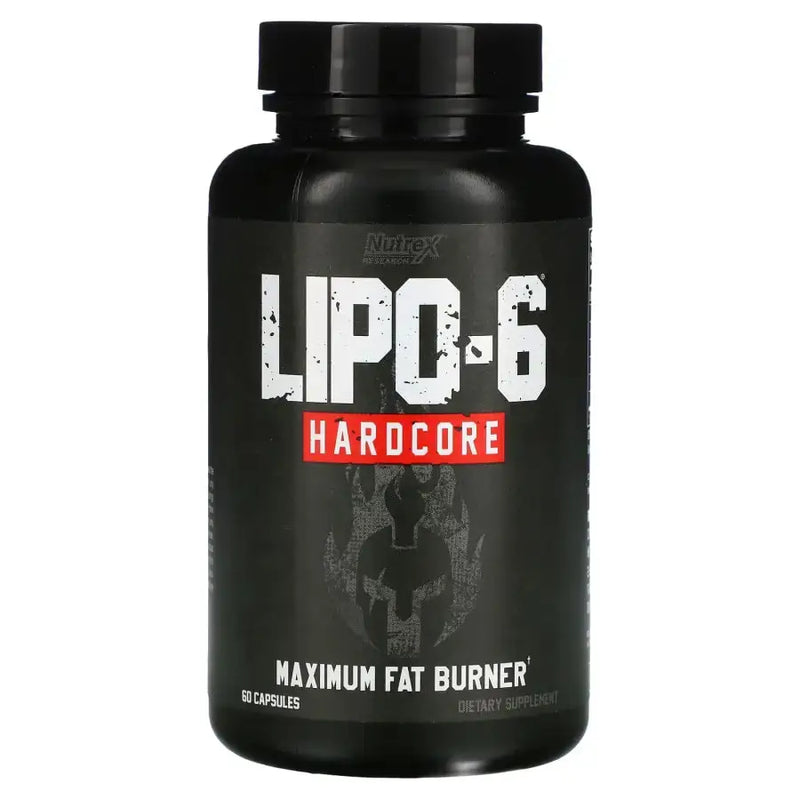 Lip0o 6 Bl4ack Hardcore UC (60 Capsulas) - Nutrex Research - TERMOGENICO