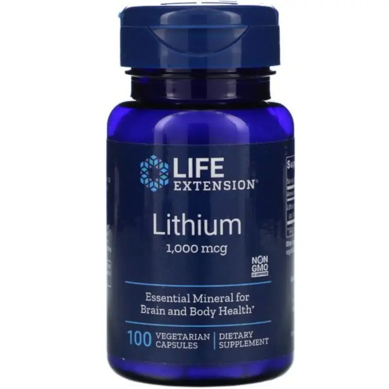 Lithium 1000 mcg (100 Vcaps) - Life Extension