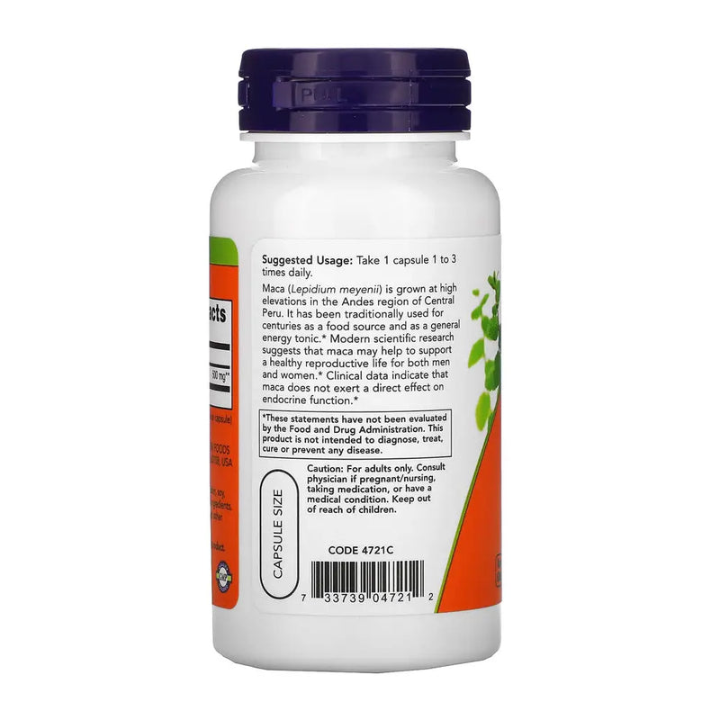 Maca 500mg (100) - Now Foods - Vitamina