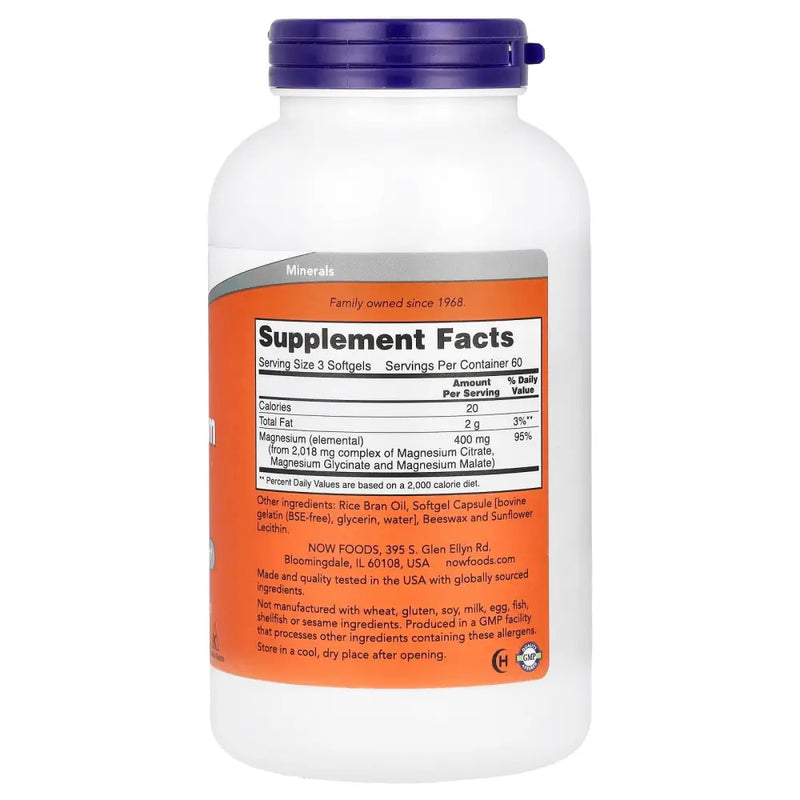 Magnesium Citrate (180) - Now Foods - Vitamina