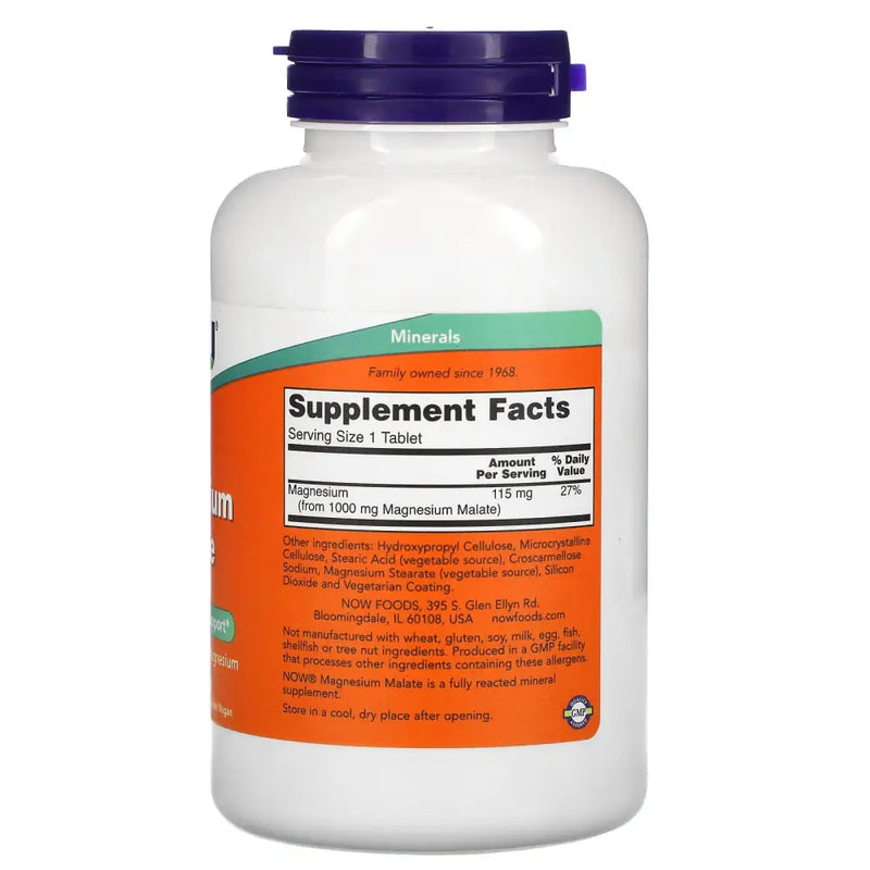 Magnesium Melate 1000mg (180) - Now Foods - Vitamina