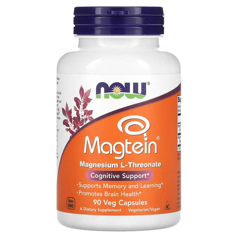 Magtein Magnésio L-Treonate (90) - Now Foods - ANTIOXIDANTE