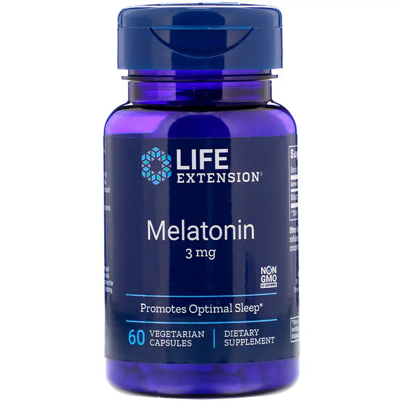 Melatonina 3mg (60 VCaps) - Life Extension - MELATONINA