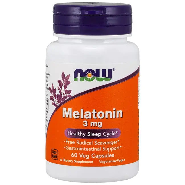 Melatonina 3mg (60 VCaps) - Now Foods - MELATONINA