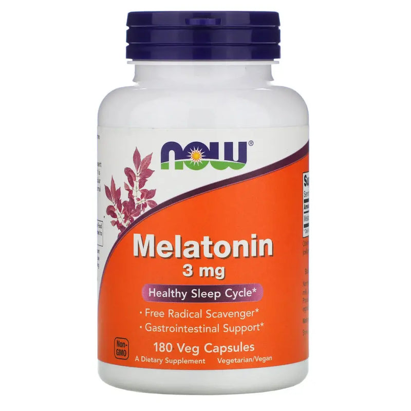 Melatonina 3mg (VCaps 180) - Now Foods - MELATONINA