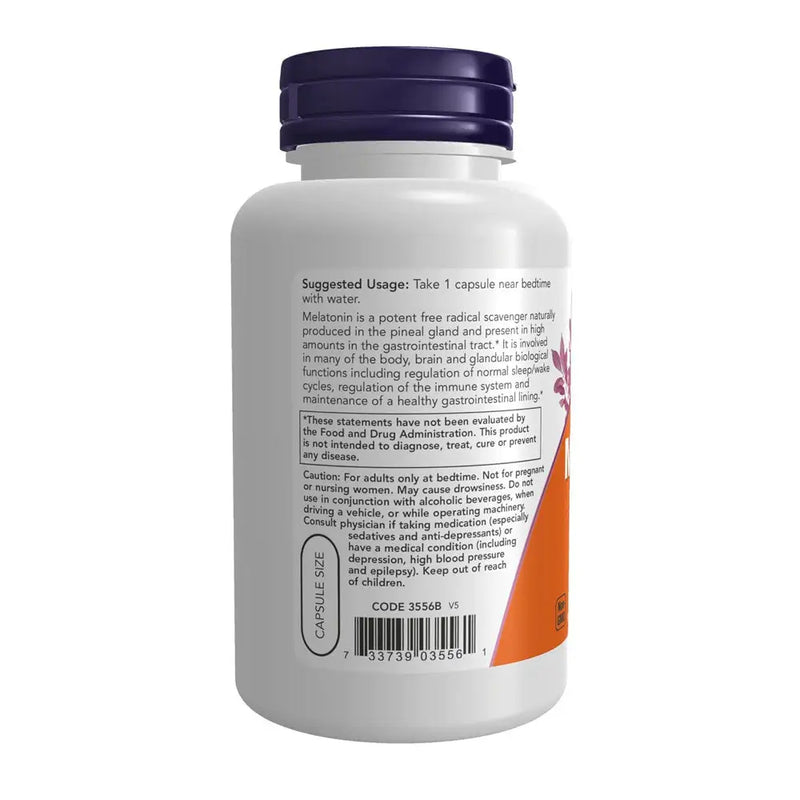 Melatonina 5mg (VCaps 180) - Now Foods - MELATONINA