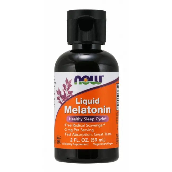 Melatonina Liquida 3mg 59ml - Now Foods - MELATONINA