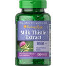 Milk Thistle 4:1 1000mg (180 Sofgels) - Puritan's Pride - iPUMP Suplementos