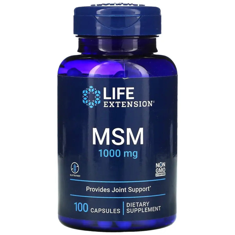 MSM 1000mg (100 Caps) - Life Extension - iPUMP Suplementos