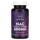 NAC 600mg (60 Vegan Capsules) - MRM Nutrition - Frete grátis
